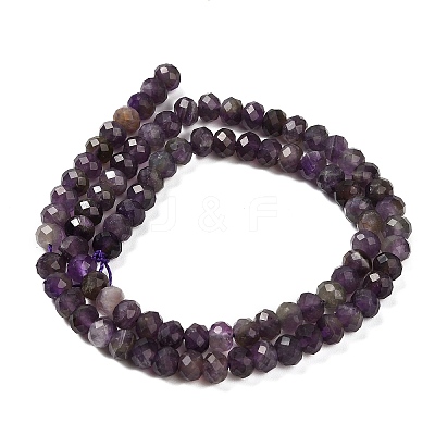 Natural Amethyst Beads Strands G-G278-A02-4x6mm-1