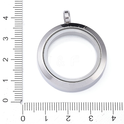 304 Stainless Steel Pendants STAS-D097-05B-P-1