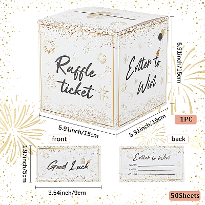 1 Set Kraft Paper Lottery Ticket Boxes CBOX-SP0001-05-1
