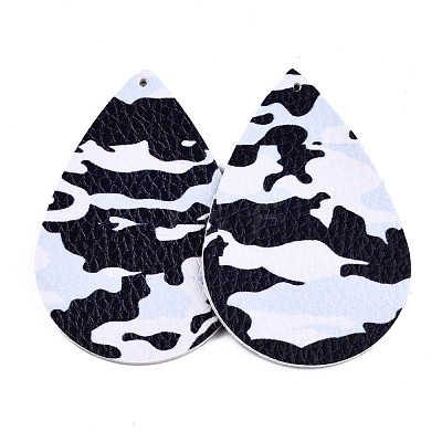 Imitation Leather Big Pendants FIND-T062-006B-1