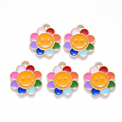 Alloy Enamel Pendants ENAM-N054-009-1