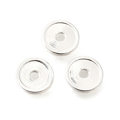 Flat Round Brass Beads KK-L230-04S-1