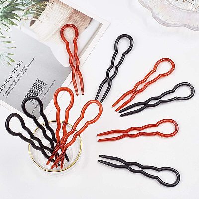Plastic Hair Forks Sets OHAR-NB0001-08-1