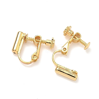 Brass Screw On Clip-on Earring Converters Findings KK-A281-29G-1