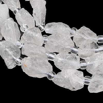 Natural Quartz Crystal Beads Strands GG-CBA0B77-A27-02-1