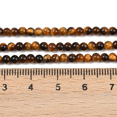 Natural Tiger Eye Beads Strands G-J303-11-3mm-1