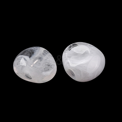 Two Tone Opaque Acrylic Beads MACR-Z002-01E-1