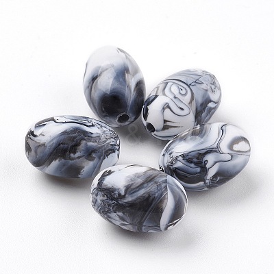 Acrylic Beads MACR-E025-32C-12x17mm-1