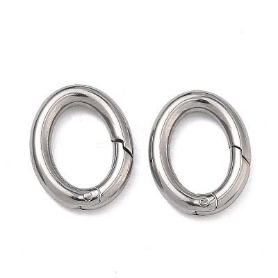 304 Stainless Steel Spring Gate Rings STAS-A138-07B-P-1