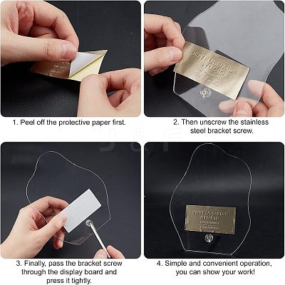 Acrylic Nail Art Displays ODIS-WH0007-56-1