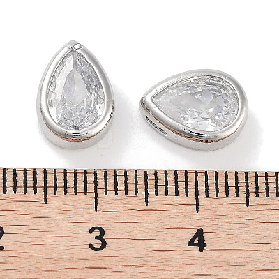 Brass Cubic Zirconia Beads KK-C051-60P-05-1