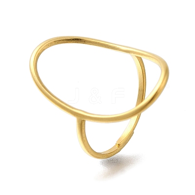 Ion Plating(IP) 304 Stainless Steel Rings for Women RJEW-U017-34G-1