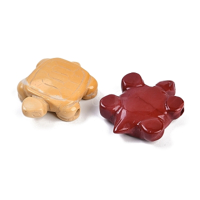 Synthetic Non-magnetic Hematite/Natural Mookaite/Natural Red Agate/Natural Unakite Carved Beads G-K383-18-1