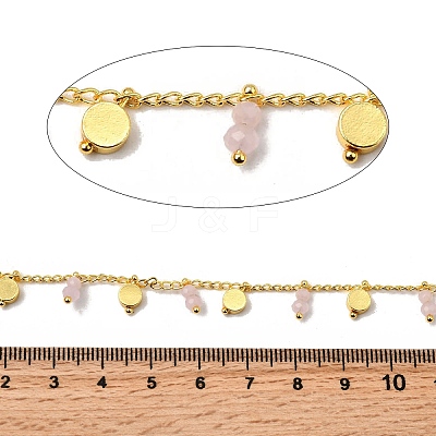 Brass Flat Round Link Chains CHC-H114-07G-05-1