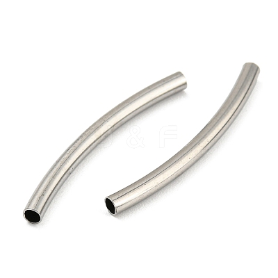 Non-Tarnish 304 Stainless Steel Tube Beads STAS-B047-27G-P-1