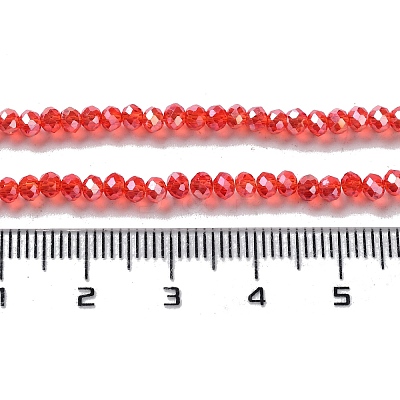 Electroplate Glass Beads Strands EGLA-R048-2mm-03-1