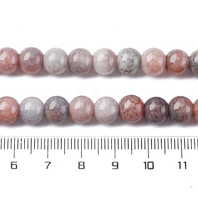 Ombre Effect Dyed Glass Beads Strands GLAA-T031-01O-14-1