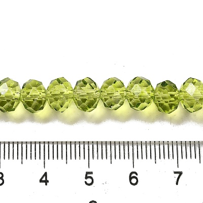 Transparent Baking Paint Glass Beads Strands DGLA-A034-T8mm-D05-1