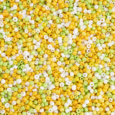Opaque Glass Round Seed Beads GLAA-TAC0025-07A-07-1