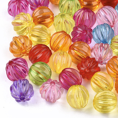 Transparency Acrylic Corrugated Beads X-TACR-Q266-01-1