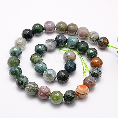 Natural Indian Agate Beads Strands G-G542-8mm-19-1