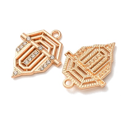 Alloy Rhinestone Pendants RB-CBAA987-01KCG-1