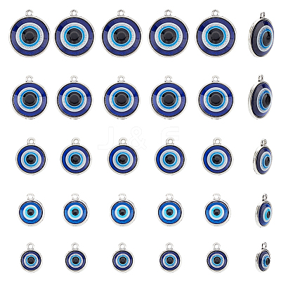 30Pcs 5 Style Plastic Pendants FIND-AR0002-82AS-1