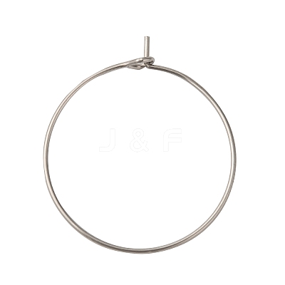 316 Surgical Stainless Steel Wine Glass Charms Rings STAS-L214-01D-1