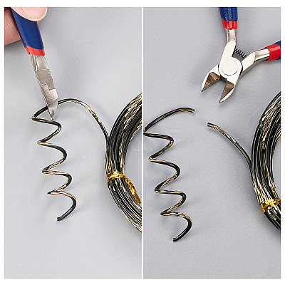 Textured Round Aluminum Craft Wire AW-BC0003-21A-1