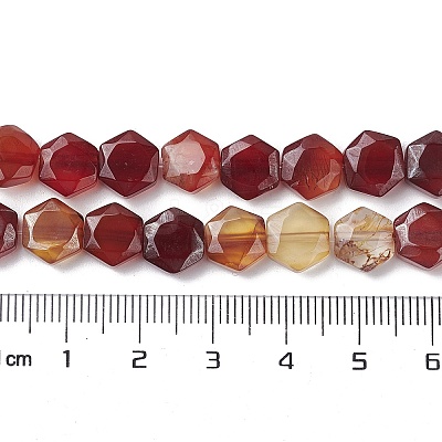 Natural Red Agate Beads Strands G-K359-C13-01-1