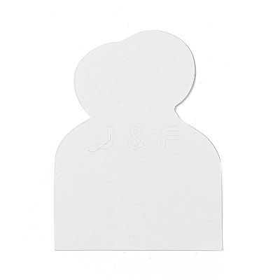 100Pcs Cute Paper Hair Ties Display Cards CDIS-C003-01-1
