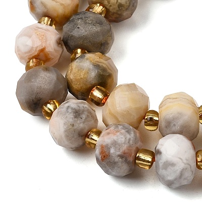Natural Crazy Agate Beads Strands G-D105-B03-1