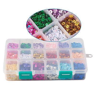 Plastic Paillette Beads PVC-TA0001-01-1