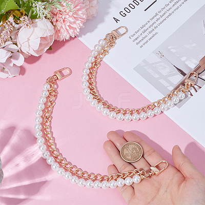 ABS Plastic Imitation Pearl Mobile Straps AJEW-WH0270-628G-1