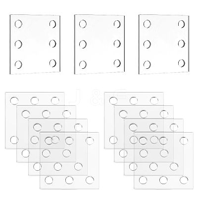 24Pcs Square Acrylic Sheet for Knitting Loom Accessories TOOL-GA0001-95A-1