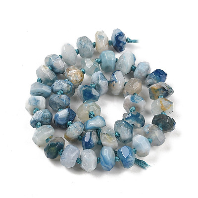 Natural Cherry Blossom Agate Beads Strands G-P535-I02-01A-1