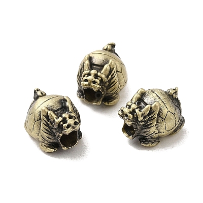 Tibetan Style Rack Plating Brass Bead KK-Q805-50AB-1