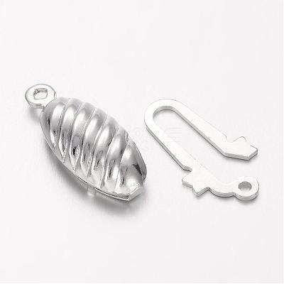 Brass Fishhook Clasps KK-F0186-P-NF-1