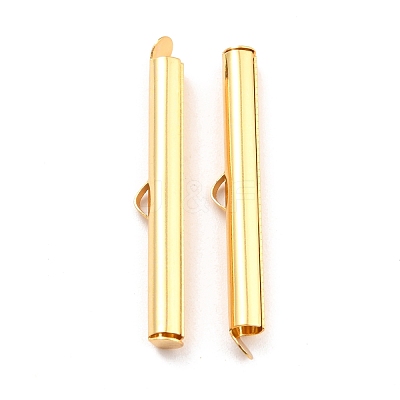 304 Stainless Steel Slide On End Clasp Tubes STAS-C044-08E-G-1