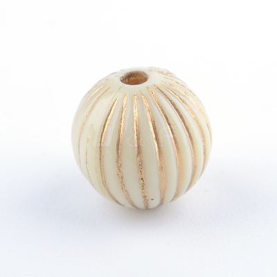 Round Plating Acrylic Beads PACR-Q102-143A-1
