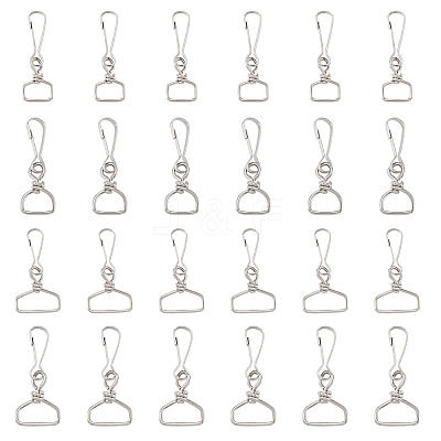 32Pcs 4 Styles Iron Swivel Clasps IFIN-TA0001-79-1