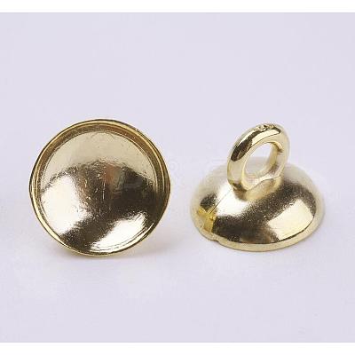 Plastic Bead Cap Pendant Bails KY-K003-02B-1