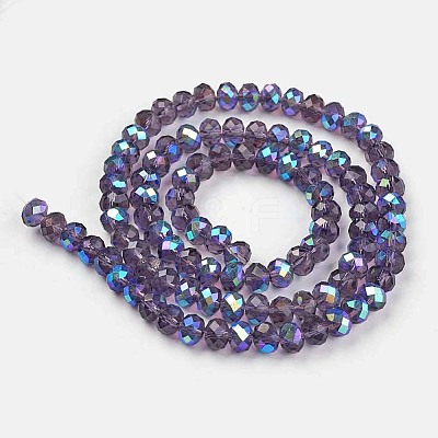 Electroplate Glass Beads Strands EGLA-A034-T2mm-L13-1