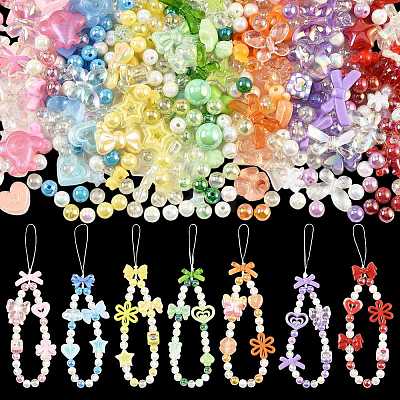 100Pcs 19 Styles Transparent & Opaque Acrylic Beads MACR-FS0002-36-1
