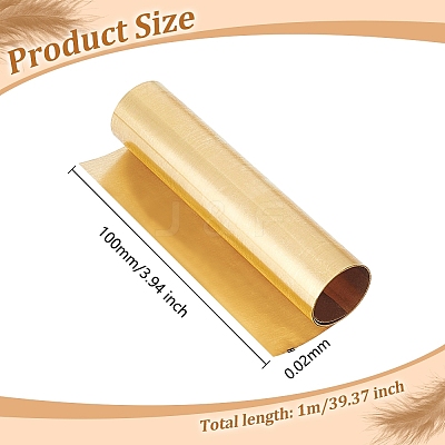 1M Brass Sheet Rolls KK-WH0044-180A-1