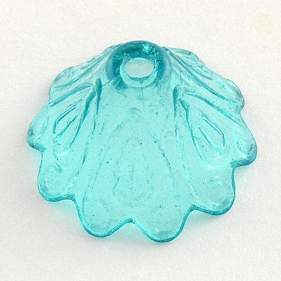 Transparent Acrylic Flower Bead Caps TACR-Q004-M01-1