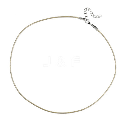 Waxed Cotton Cord Necklace Making MAK-S034-024-1