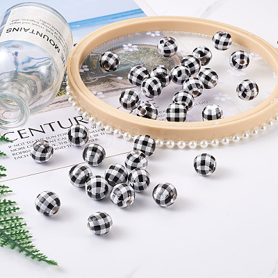 Natural Wooden Beads WOOD-TAC0010-05A-1