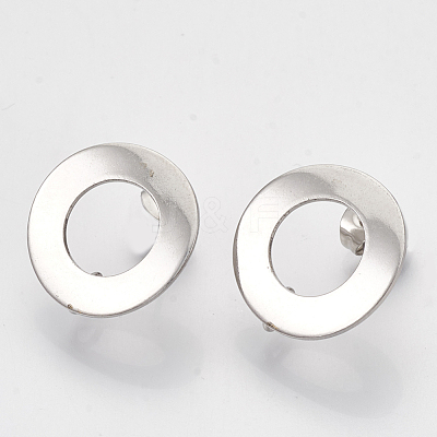 Non-Tarnish 304 Stainless Steel Stud Earring Findings STAS-Q231-07A-1