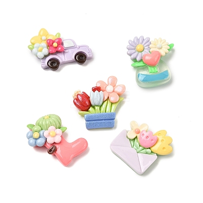 Opaque Resin Cabochon CRES-I050-01-1